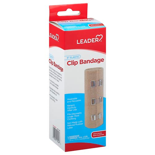 Silver Rod Pharmacy Leader, Clip Bandage, Elastic, 6 Inch