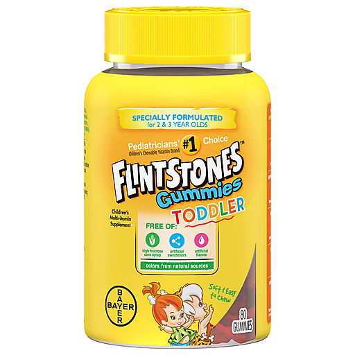Flintstones Gummies Toddler Multivitamin 80 Ea Bottle