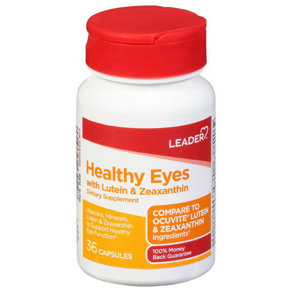 Leader, Healthy Eyes, With Lutein & Zeaxanthin, Capsules