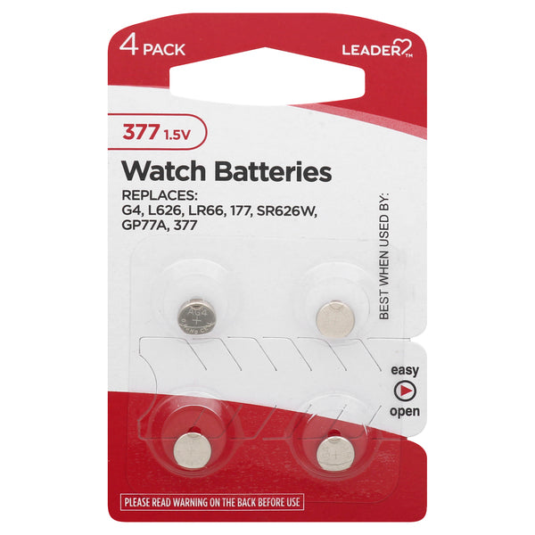 Leader Health Care Batteries Watch 377