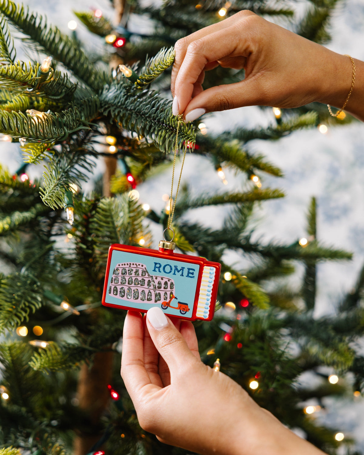 Matchbook Ornament - Rome