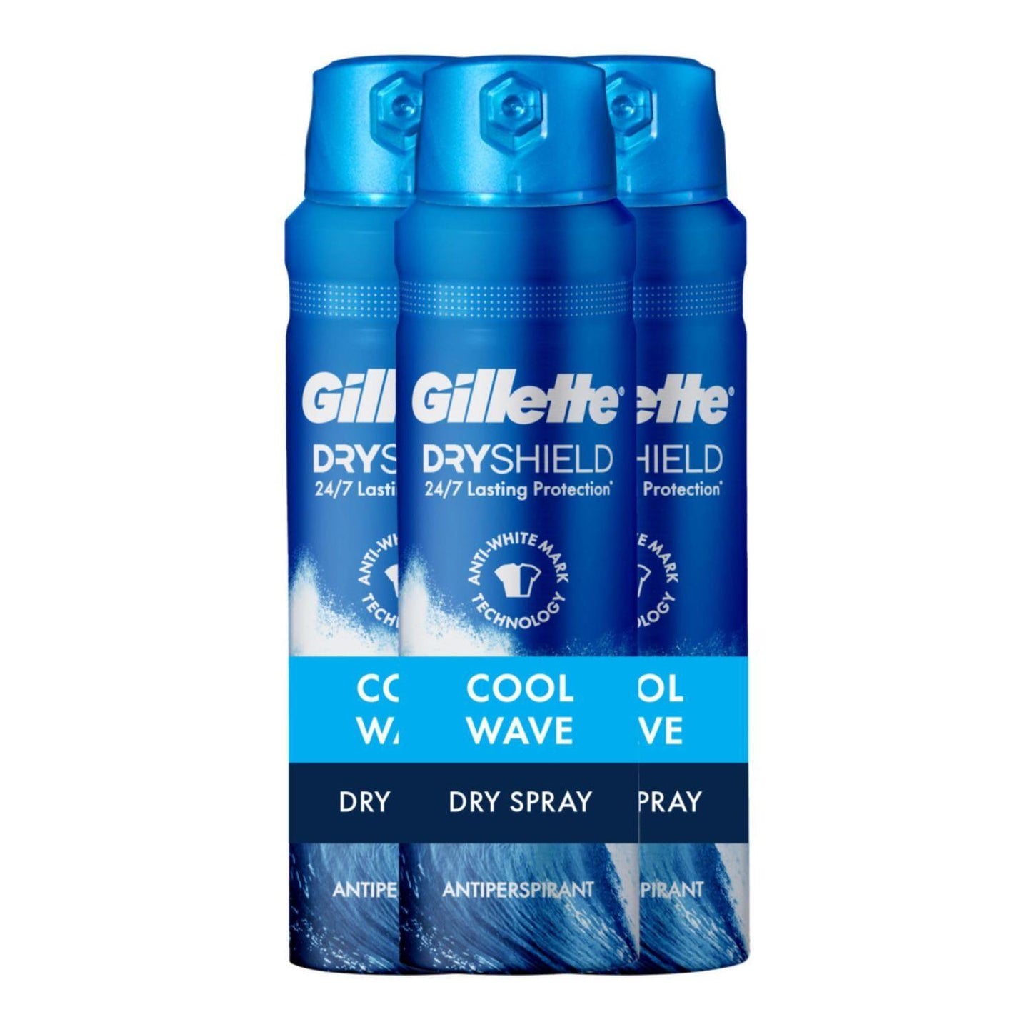 Gillette Dry Spray Antiperspirant And Deodorant For Men Cool Wave