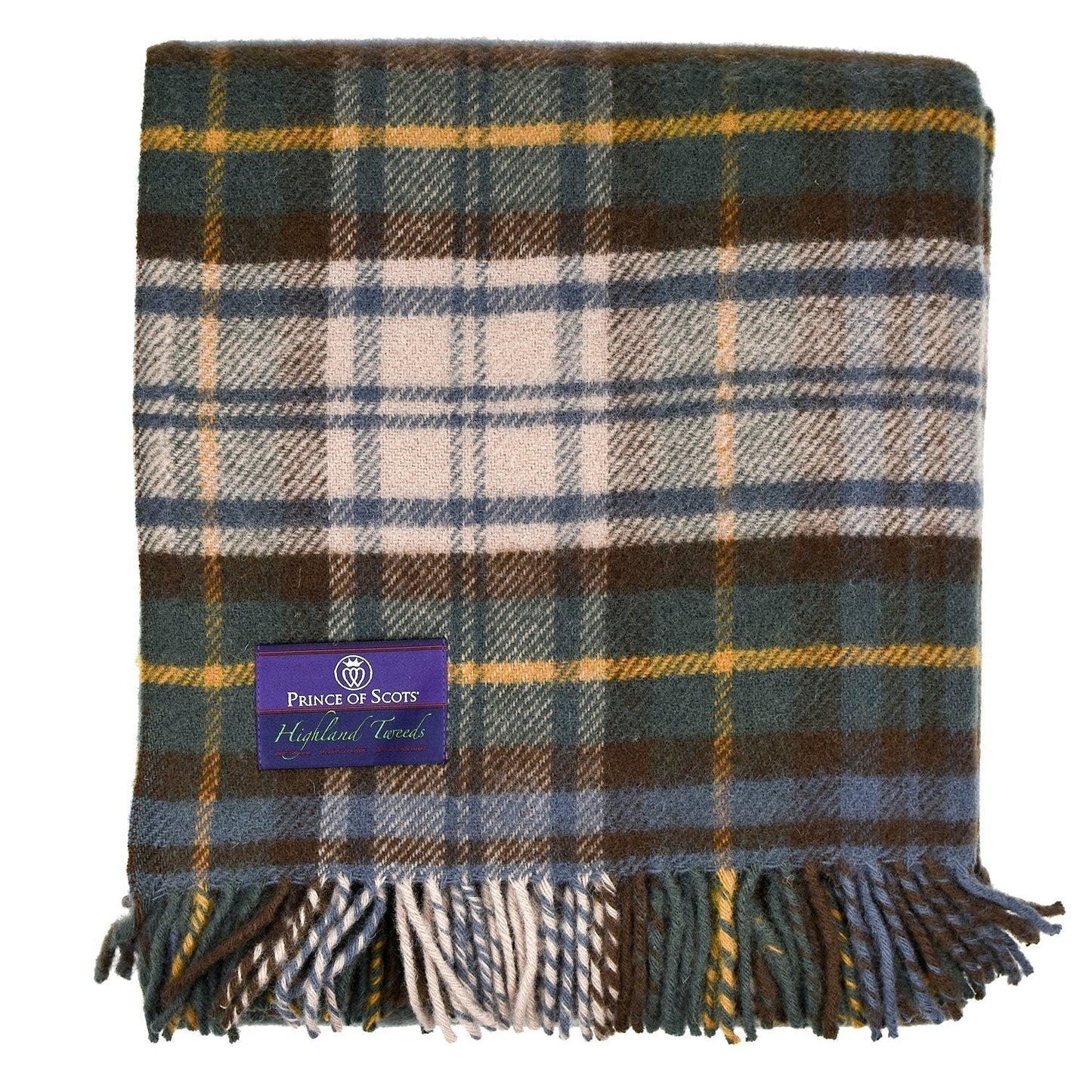 Highland Tweeds New Wool Fluffy Throw ~Antique Dress Gordon ~