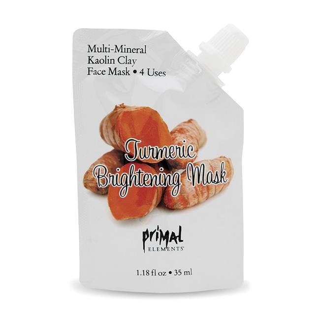 Primal Elements Kaolin Clay Turmeric Brightening Mask 1.18 Oz
