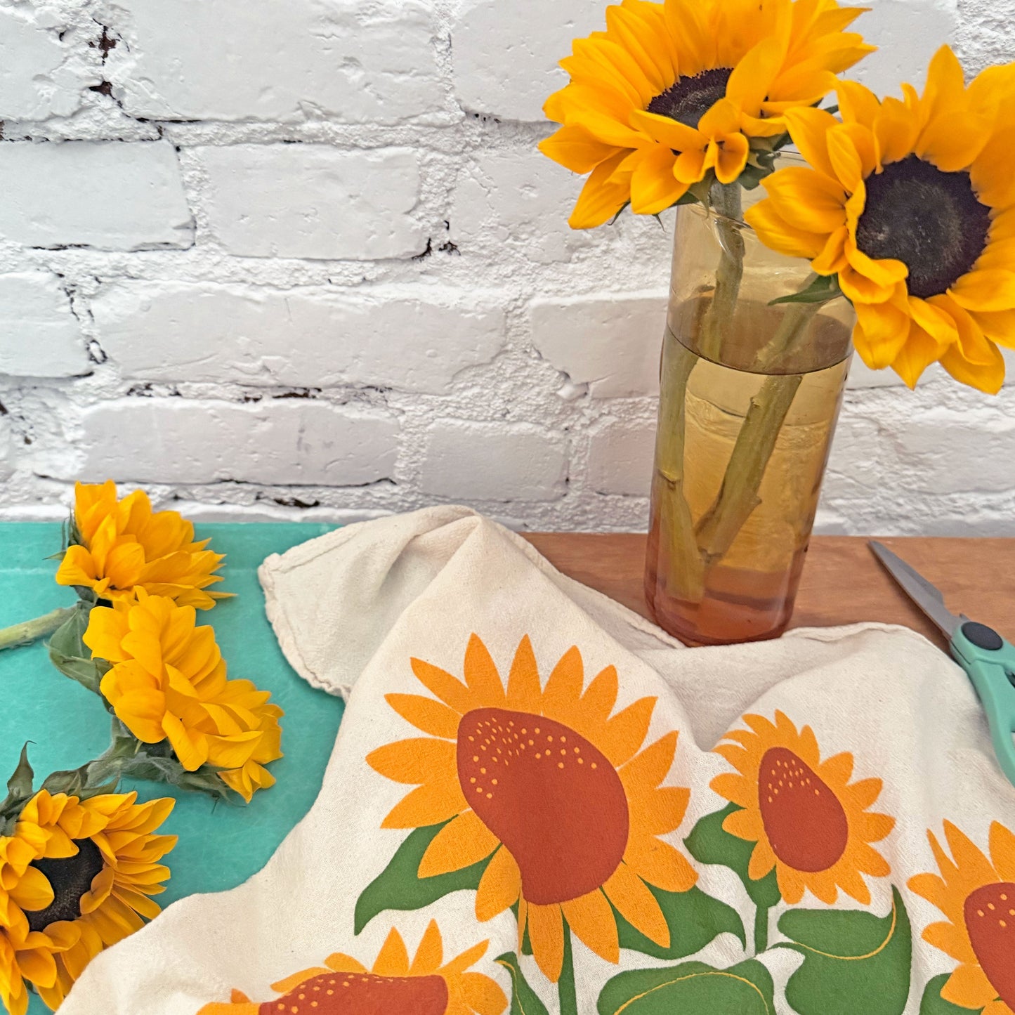 Sunflowers Dish Towel