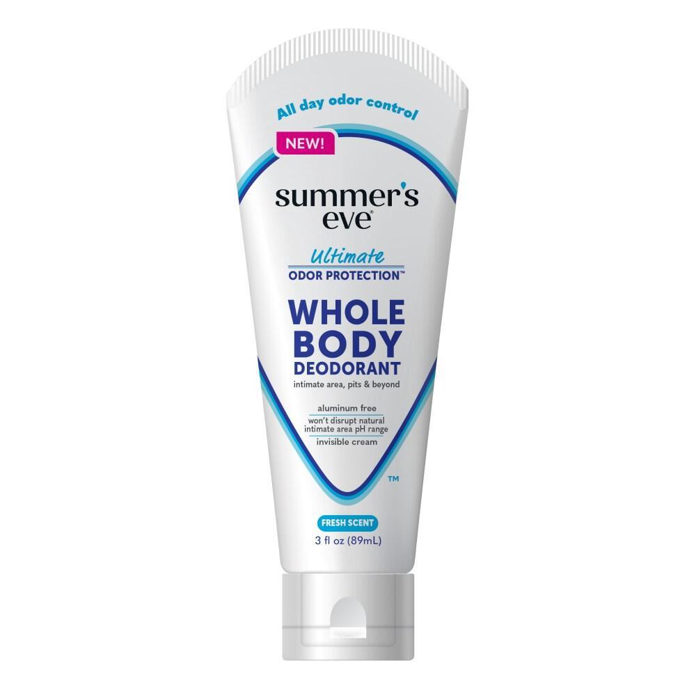 Summer's Eve Ultimate Odor Protection Whole Body Deodorant Fresh Scent