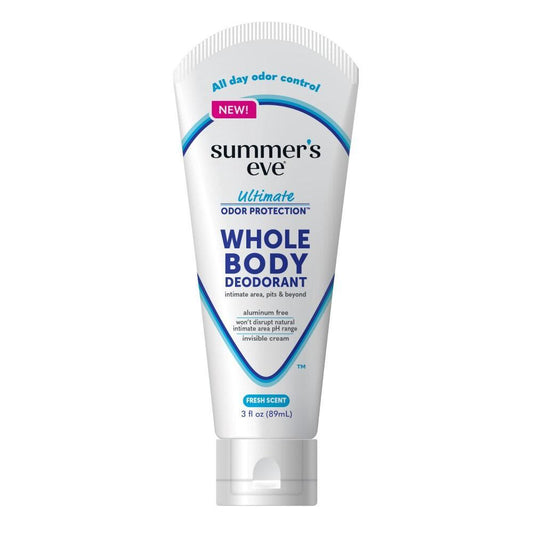 Summer's Eve Ultimate Odor Protection Whole Body Deodorant Fresh Scent