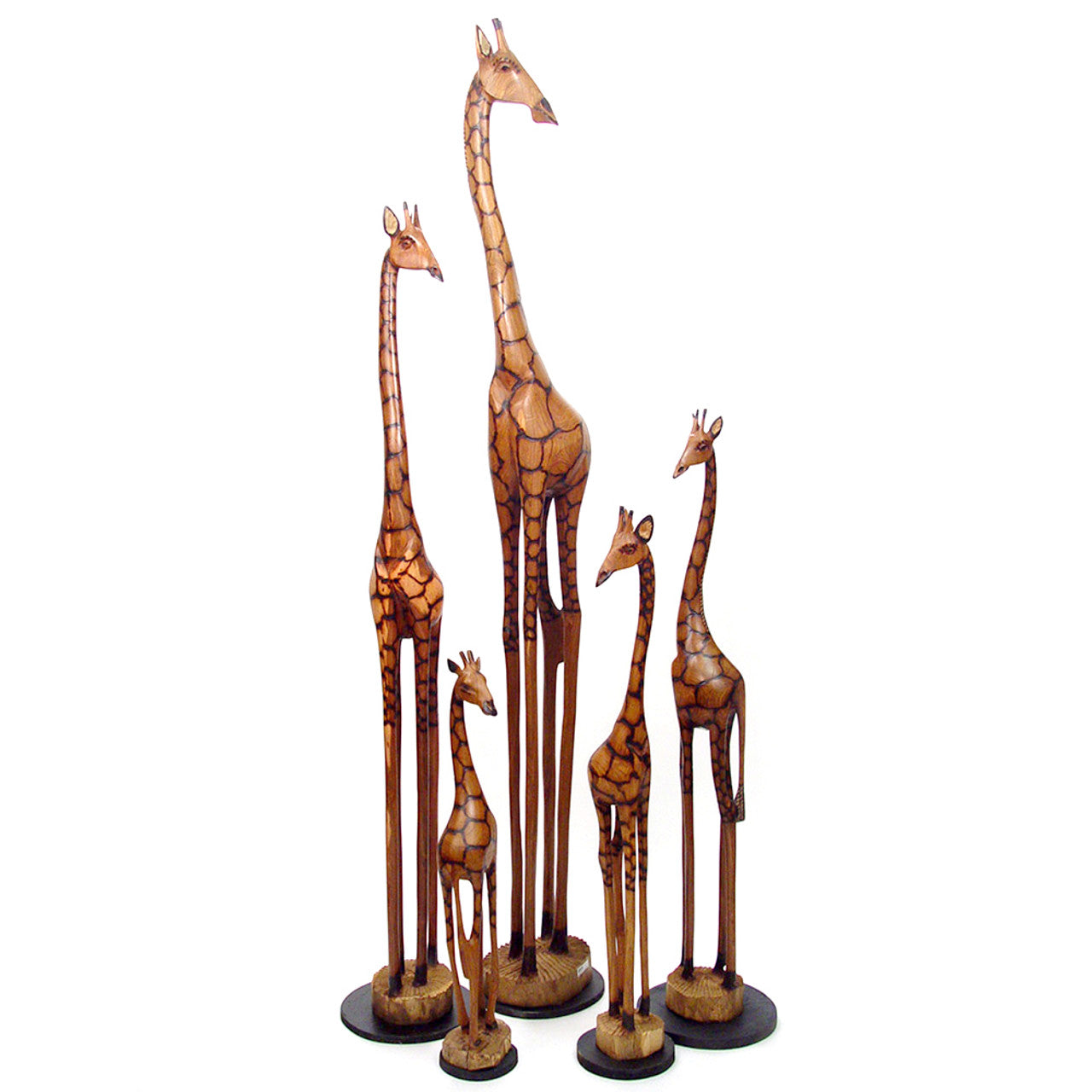 36" Olivewood Giraffe