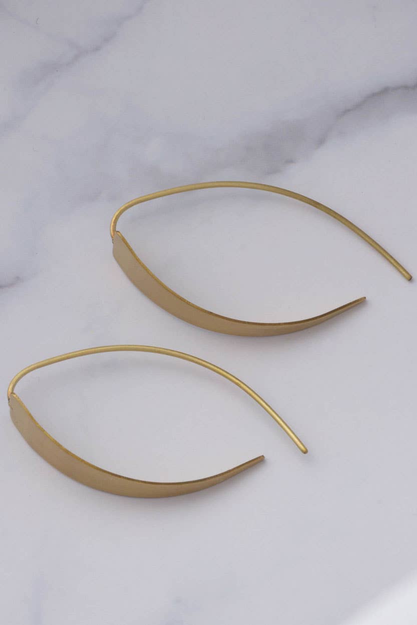 Sevya Handmade - Golden Crescent Earrings - Osadia Concept Store