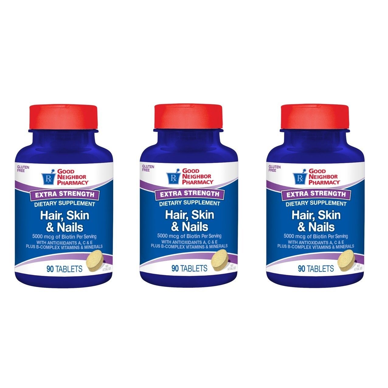 Good Neighbor Pharmacy Hair Skin & Nails Extra Strength Tablets 90ct
