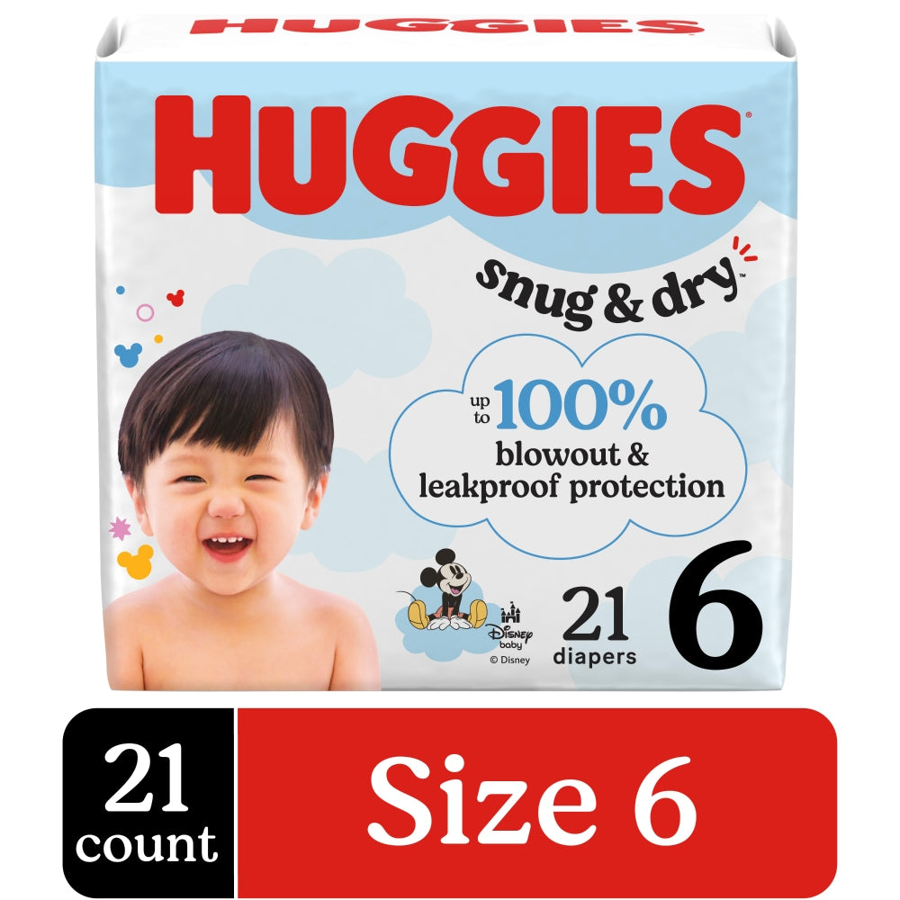 Huggies Snug & Dry Diapers, Disney Baby, 6 (Over 35 LB)