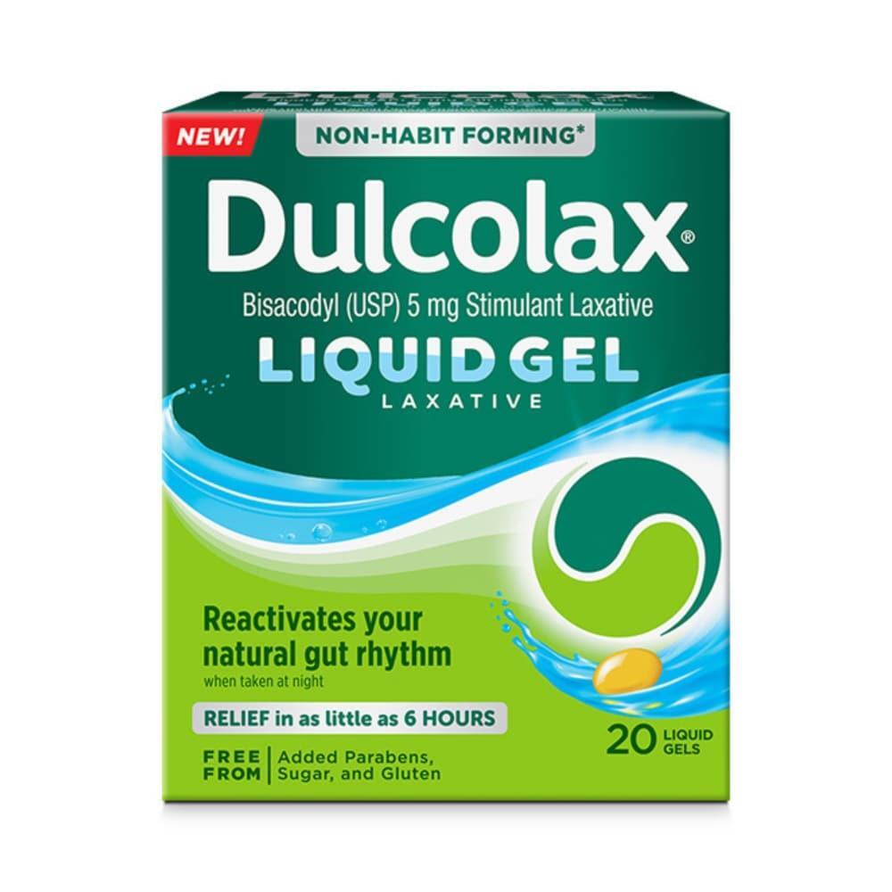 Dulcolax Stimulant Laxative Liquid Gels For Constipation Relief