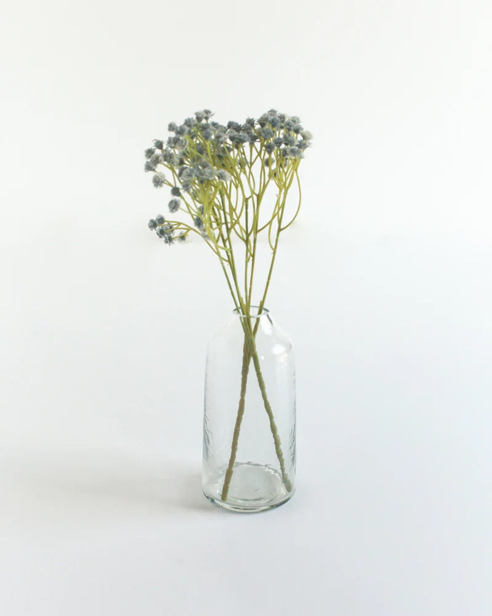 S/3 Hammered Glass Bud Vases - Clear
