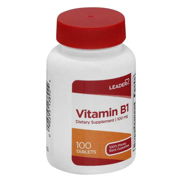 LEADER# VITAMIN B-1 100MG TABLETS 10 0CT