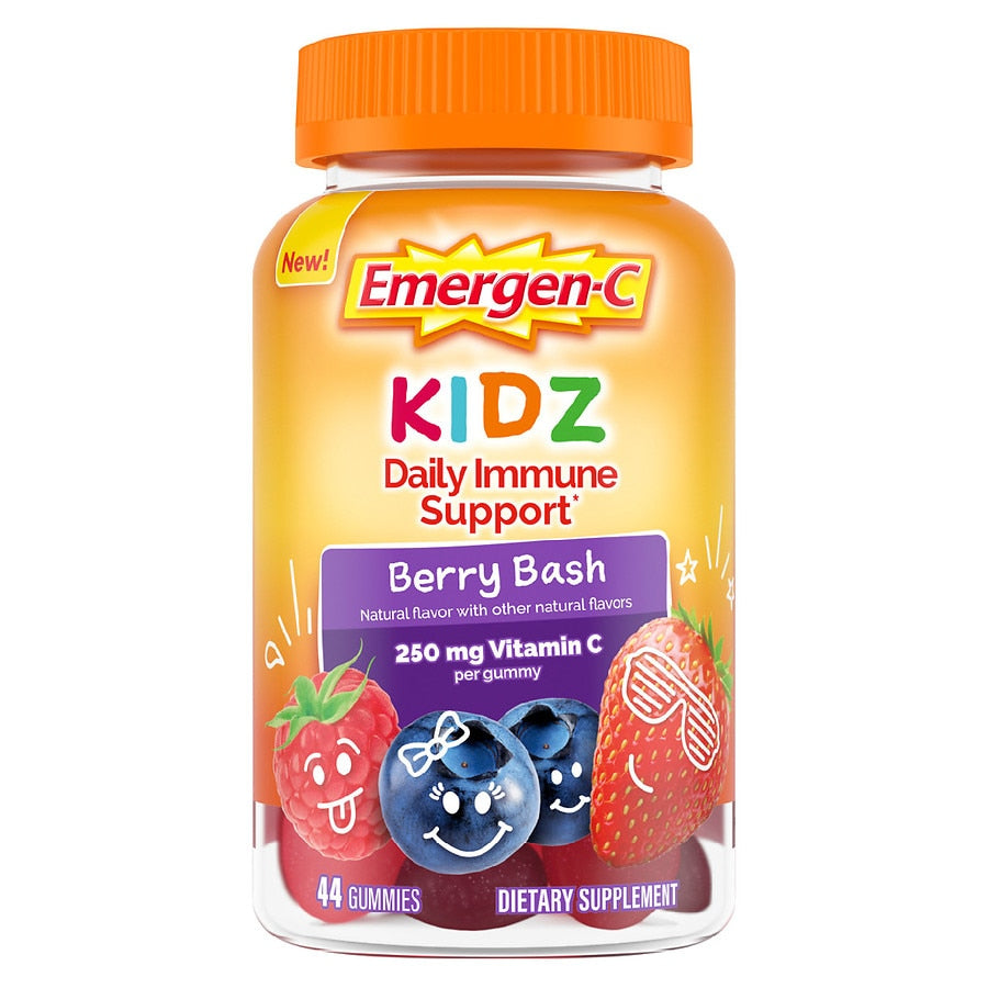 Emergen-C Kidz Daily Immune Support, Berry Bash, Kidz, Gummies