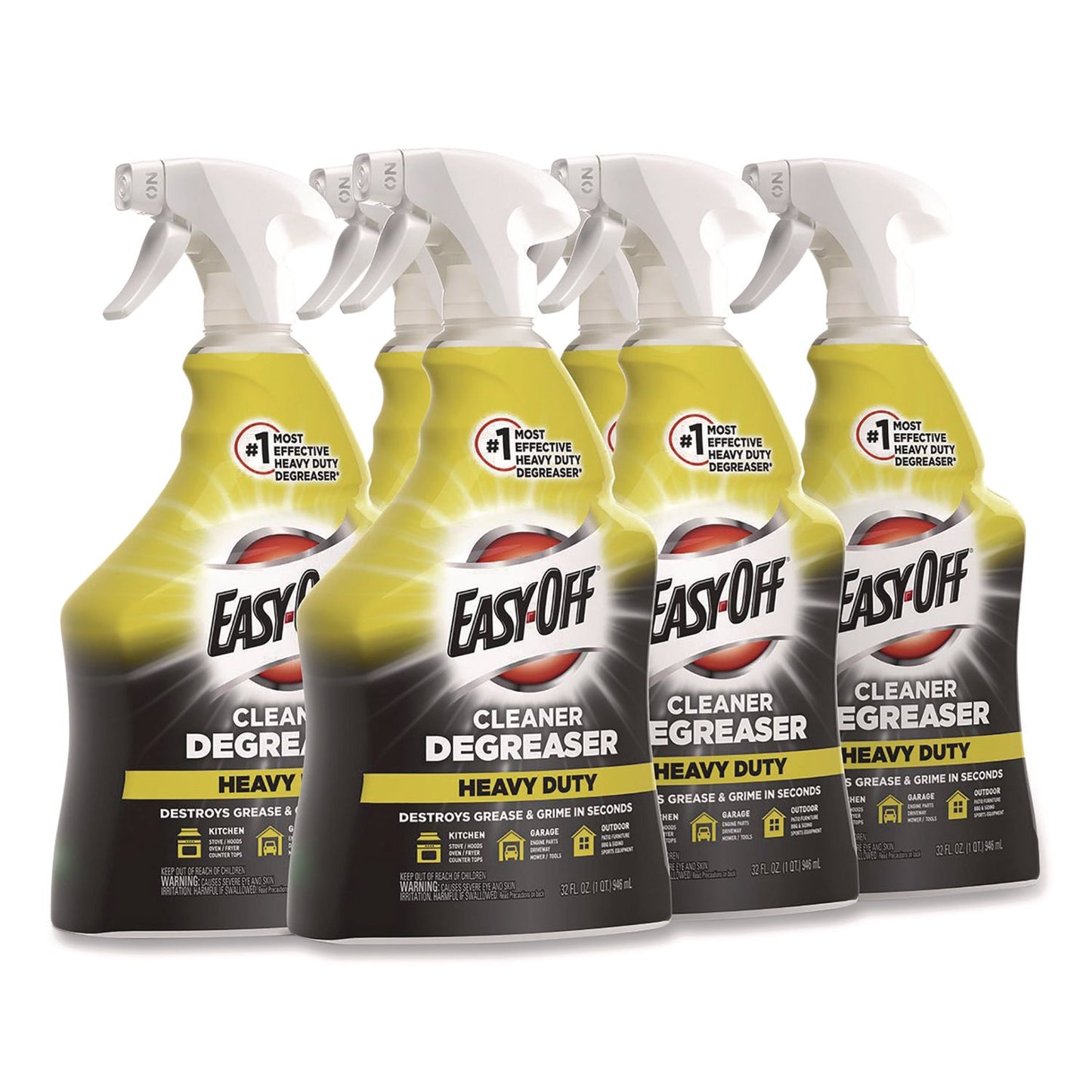 Easy-Off Heavy Duty Cleaner Degreaser, 32 Oz Spray Bottle