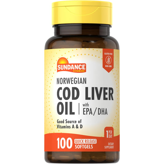 Sundance Vitamins Norwegian Cod Liver Oil Softgels