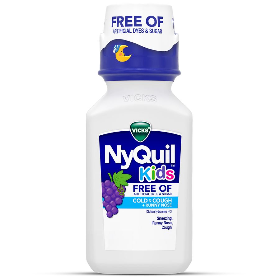 Vicks Nyquil Kids Grape Artificial Free