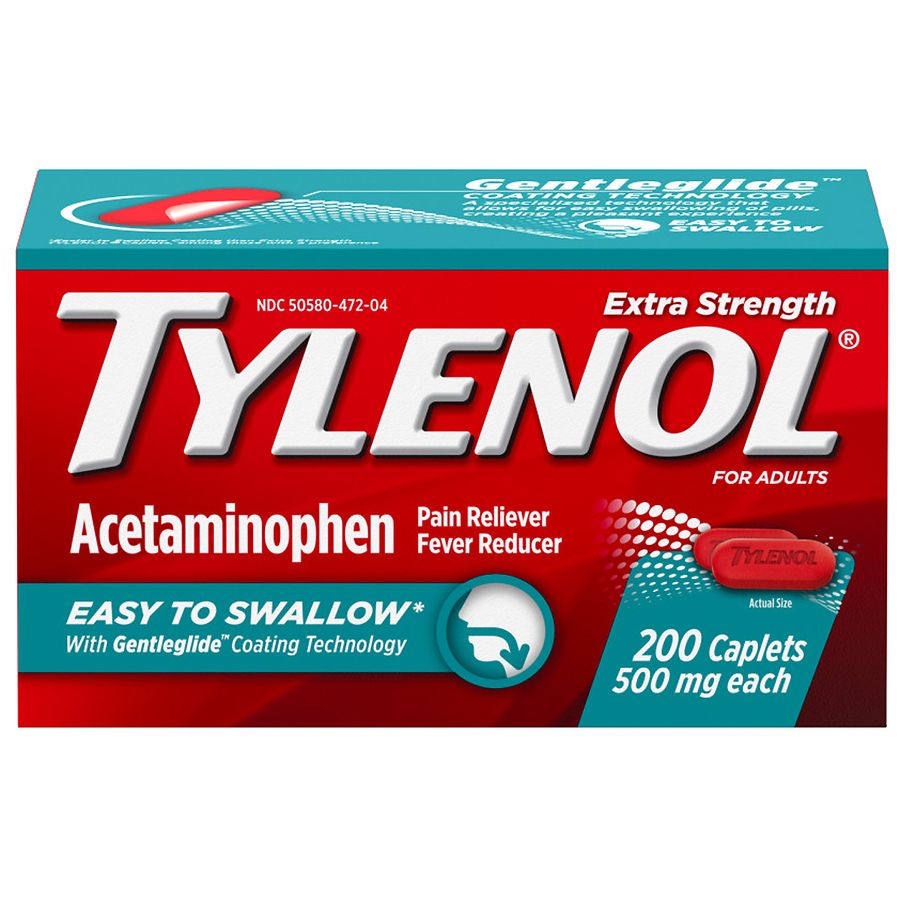 Tylenol Extra Strength Acetaminophen Pain Reliever Caplets