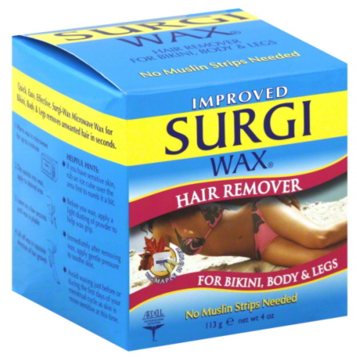Surgiwax Surgi Wax Body Hard Wax, 4 Oz