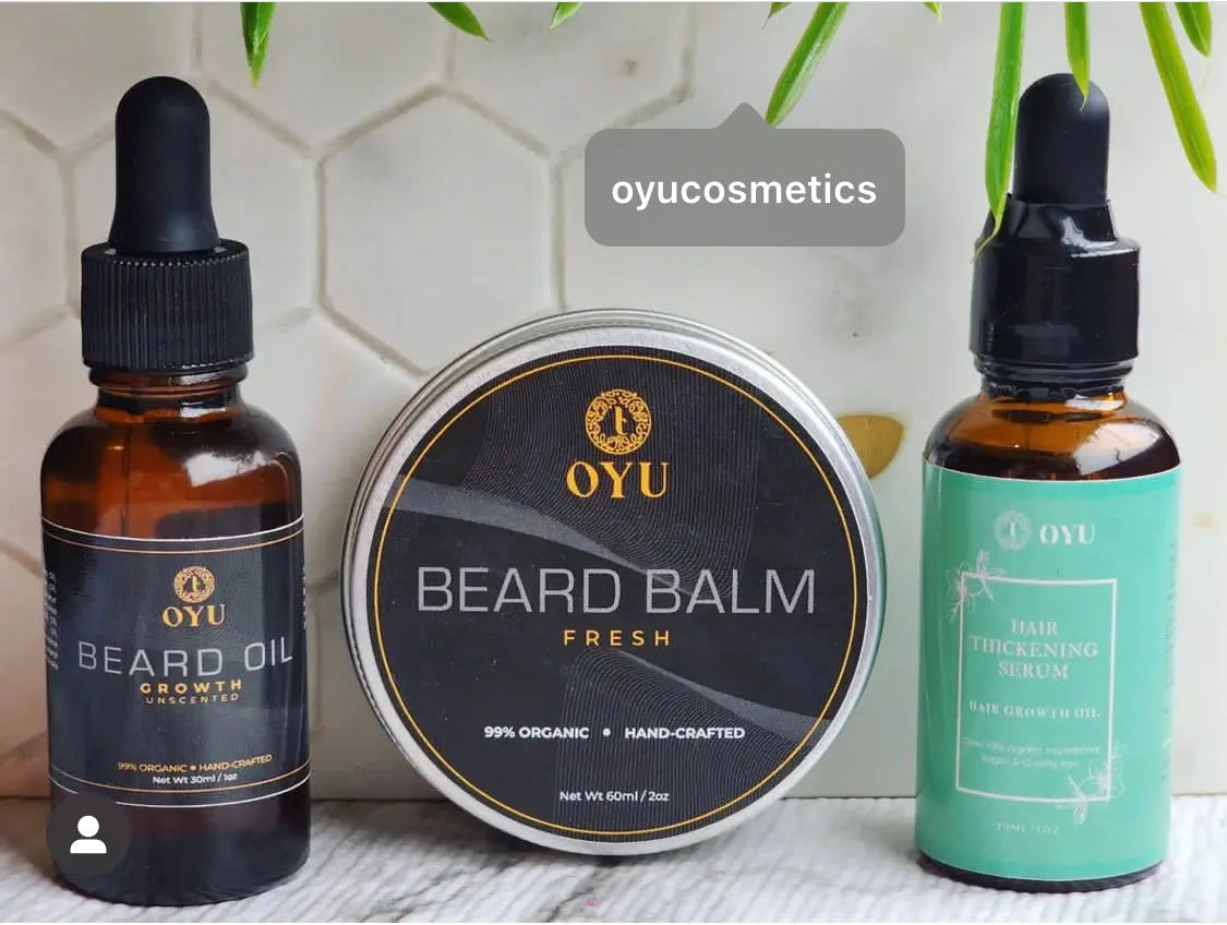 Organic Growth Beard Oil - Nourish and Strengthen Your Beard Naturally 30ml/1oz