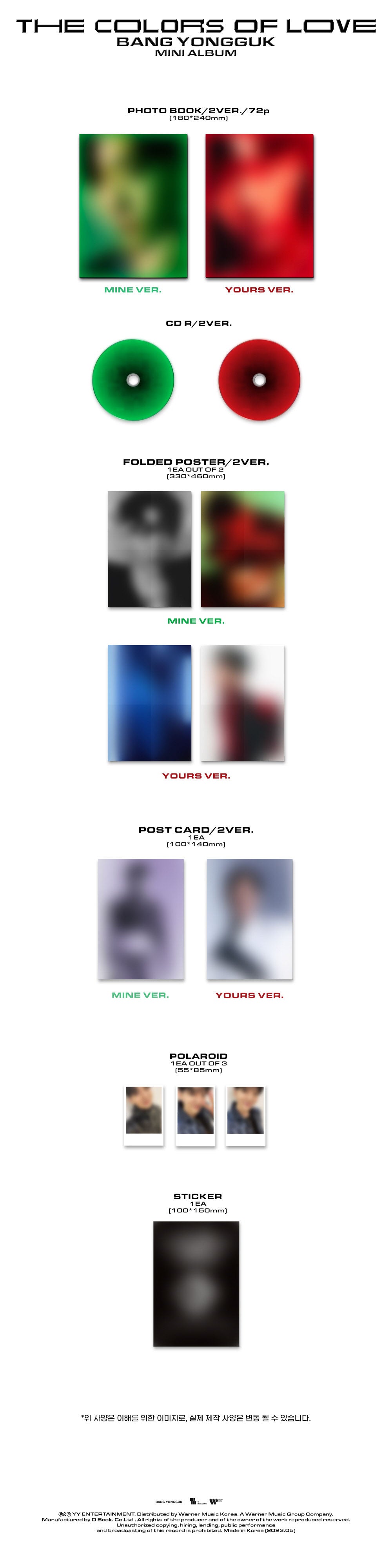 Bang Yongguk 2nd Mini Album - The Colors Of Love