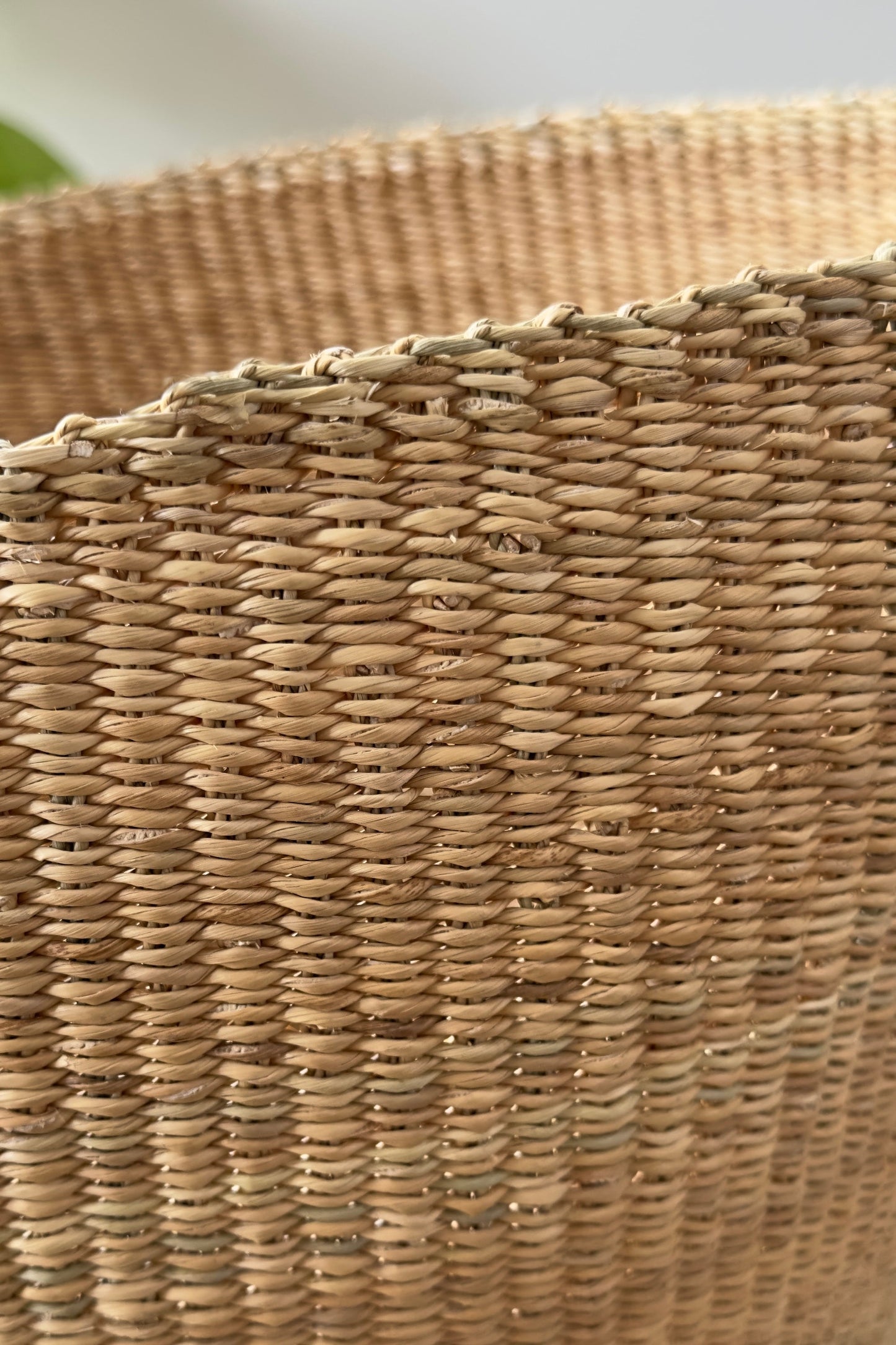 Handwoven Natural Planter Basket