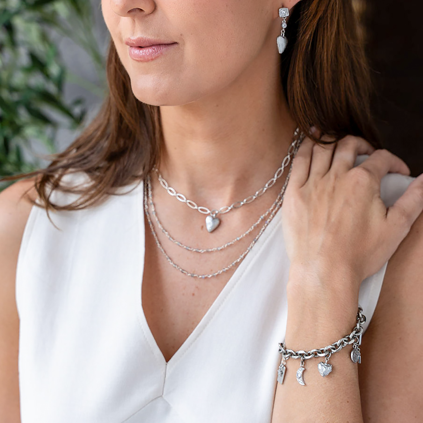 Silver Charm Bracelet