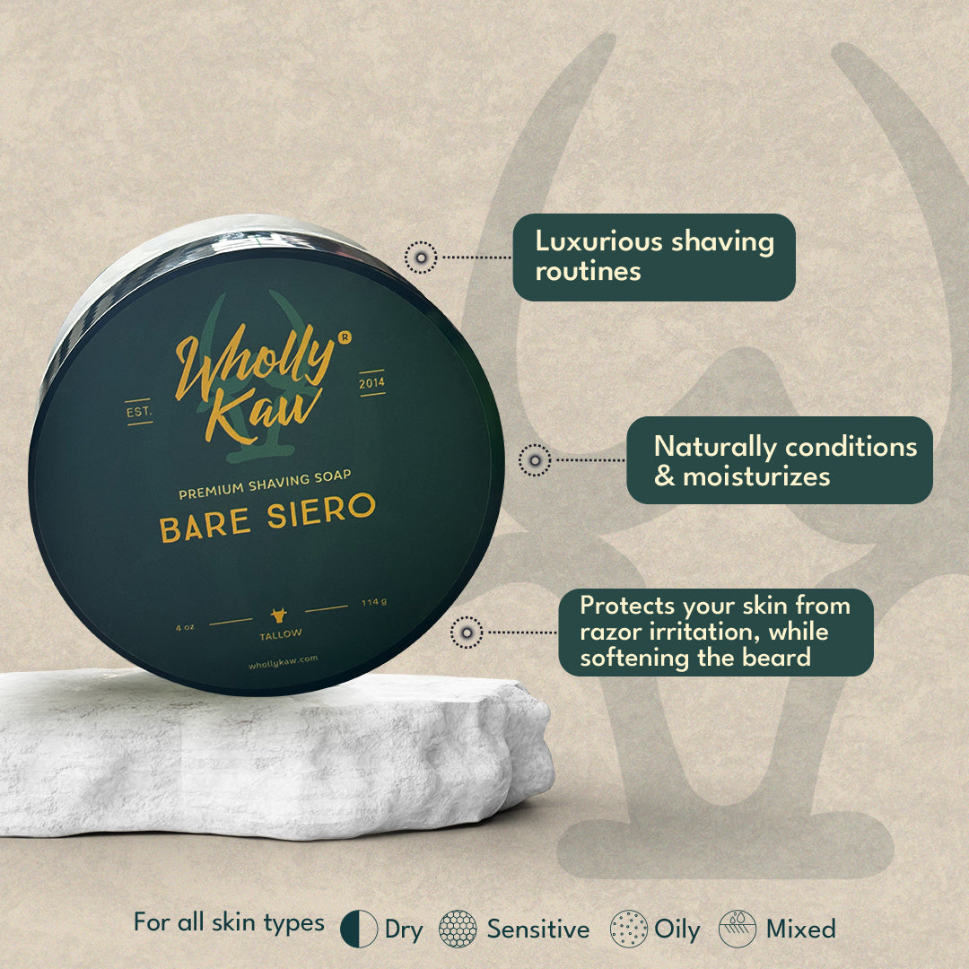 Unscented Tallow Shaving Soap – Premium, Natural, and Gentle for Sensitive Skin