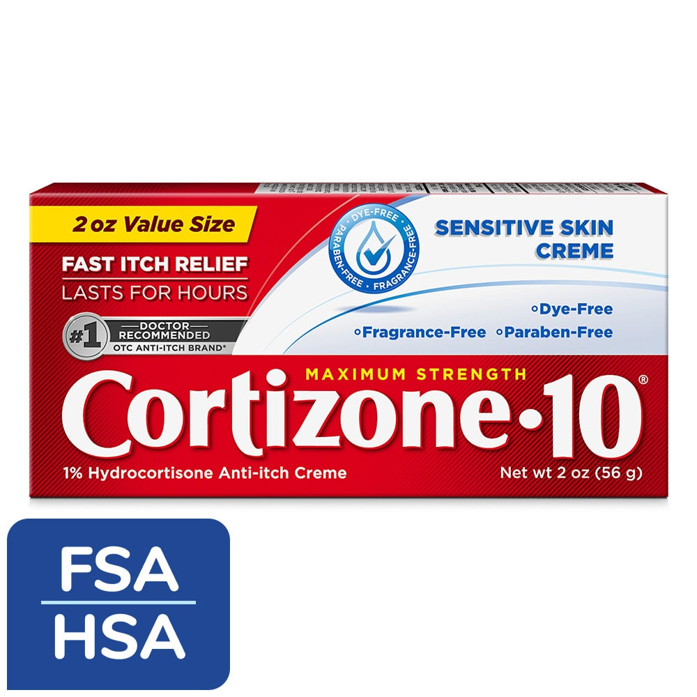 Cortizone 10 Maximum Strength Sensitive Skin Anti-Itch Cream