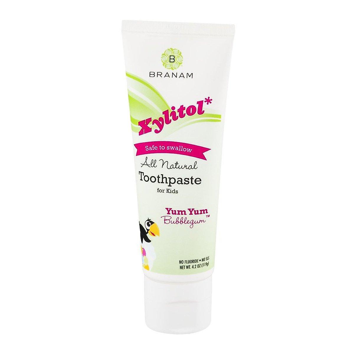 Dr. Branam's Xylitol All Natural Toothpaste For Kids, Bubblegum, 4 Oz