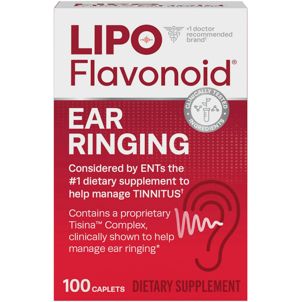 Lipo Flavonoid Plus Ear Ringing Supplement Caplets 100ct