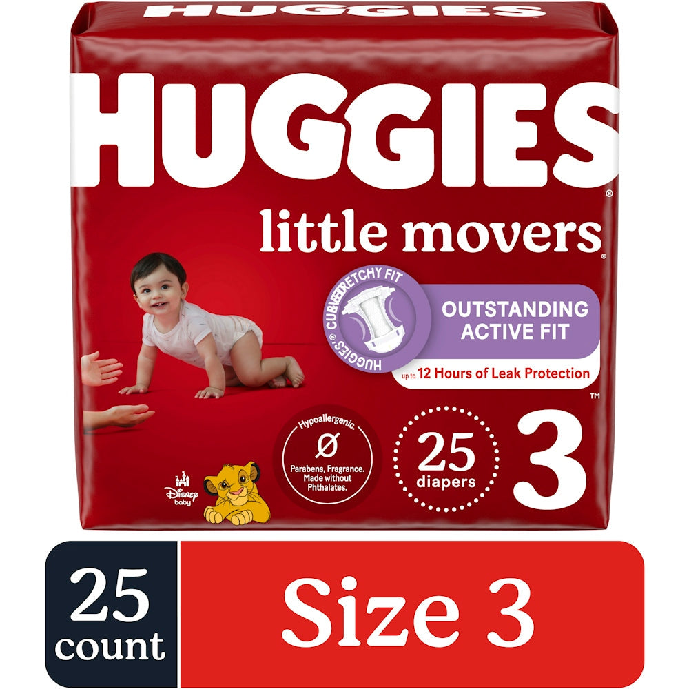 Huggies Little Movers, Diapers, Disney Baby, 3 (16-28 Lb)