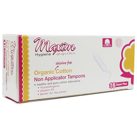 Maxim Hygiene Products Tampons Organic Cotton Non Applicator Super Plus - Osadia Concept Store