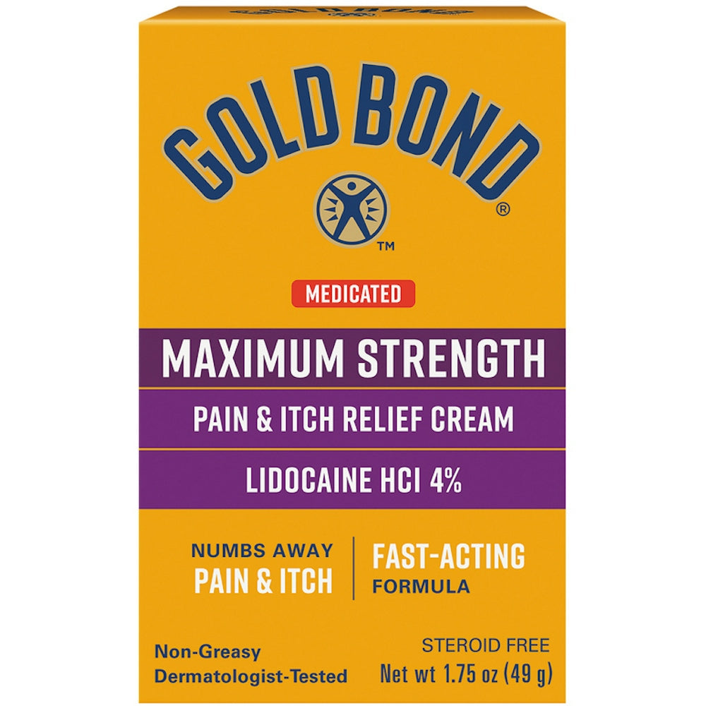 Gold Bond Pain & Itch Relief Cream, Maximum Strength, Medicated 1.75 oz