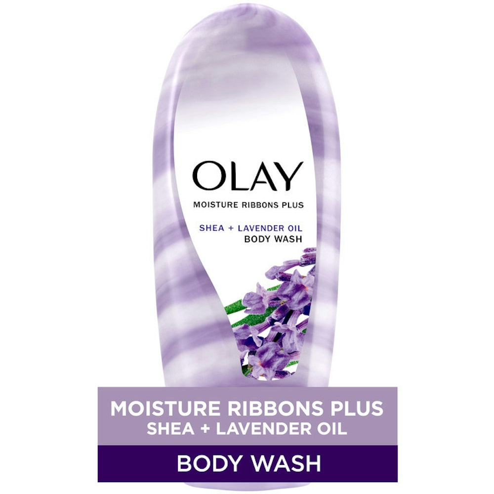 Olay Moisture Ribbons Plus Shea + Lavender Oil Body Wash - 18 Fl Oz
