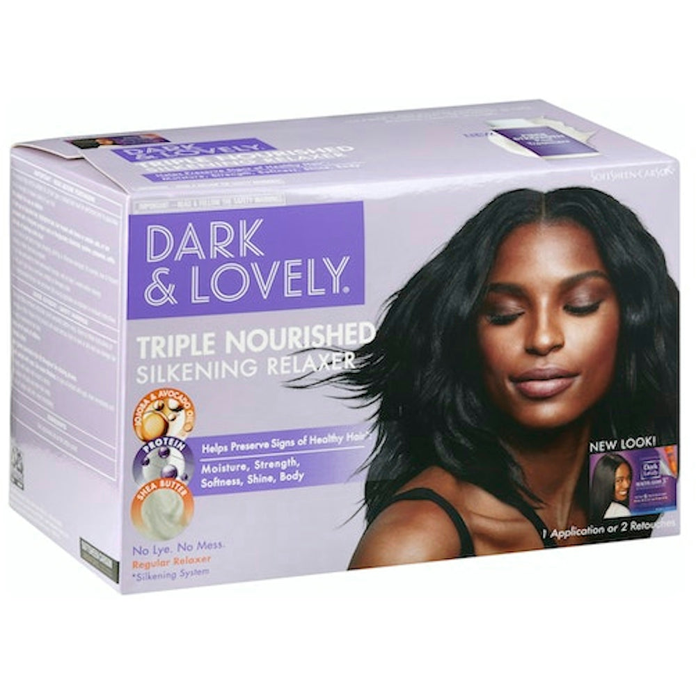 Dark and Lovely Healthy-Gloss Shea Moisture No Lye Relaxer Kit Regular