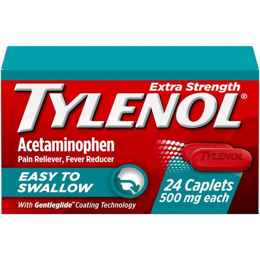 Tylenol Extra Strength Acetaminophen - Easy To Swallow Pain Reliever Caplets