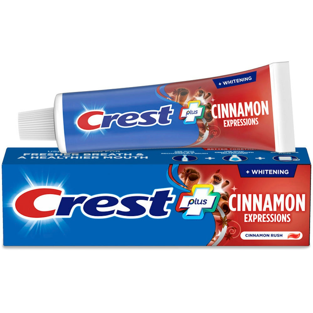Crest Complete Plus Cinnamon Expressions Teeth Whitening Toothpaste 5.4 Oz