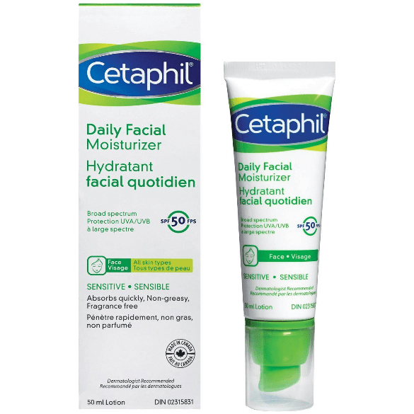 Cetaphil Daily Facial Moisturizer for All Skin Types SPF 50 1.7oz