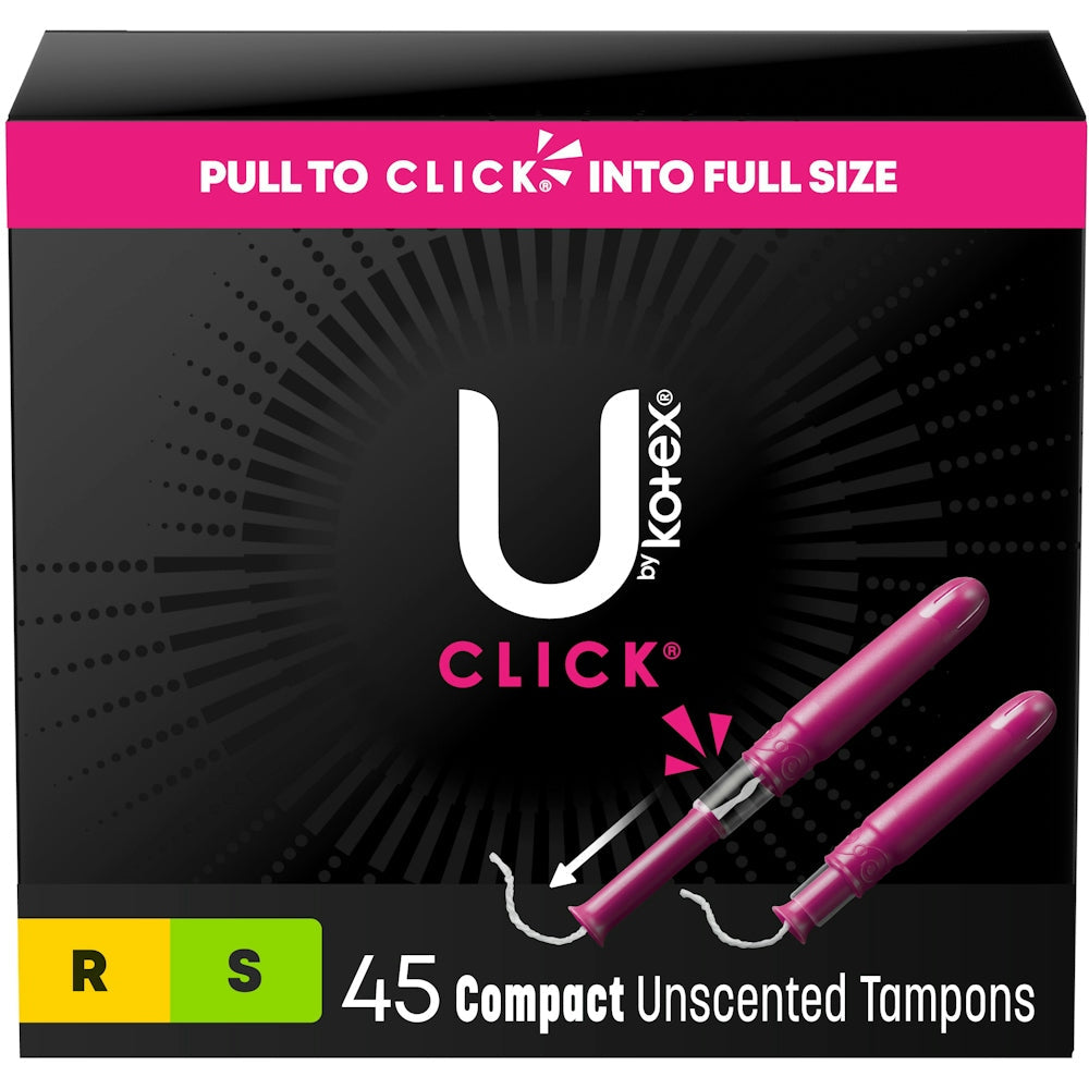 U by Kotex Click Compact Multipack Tampons - Regular/Super