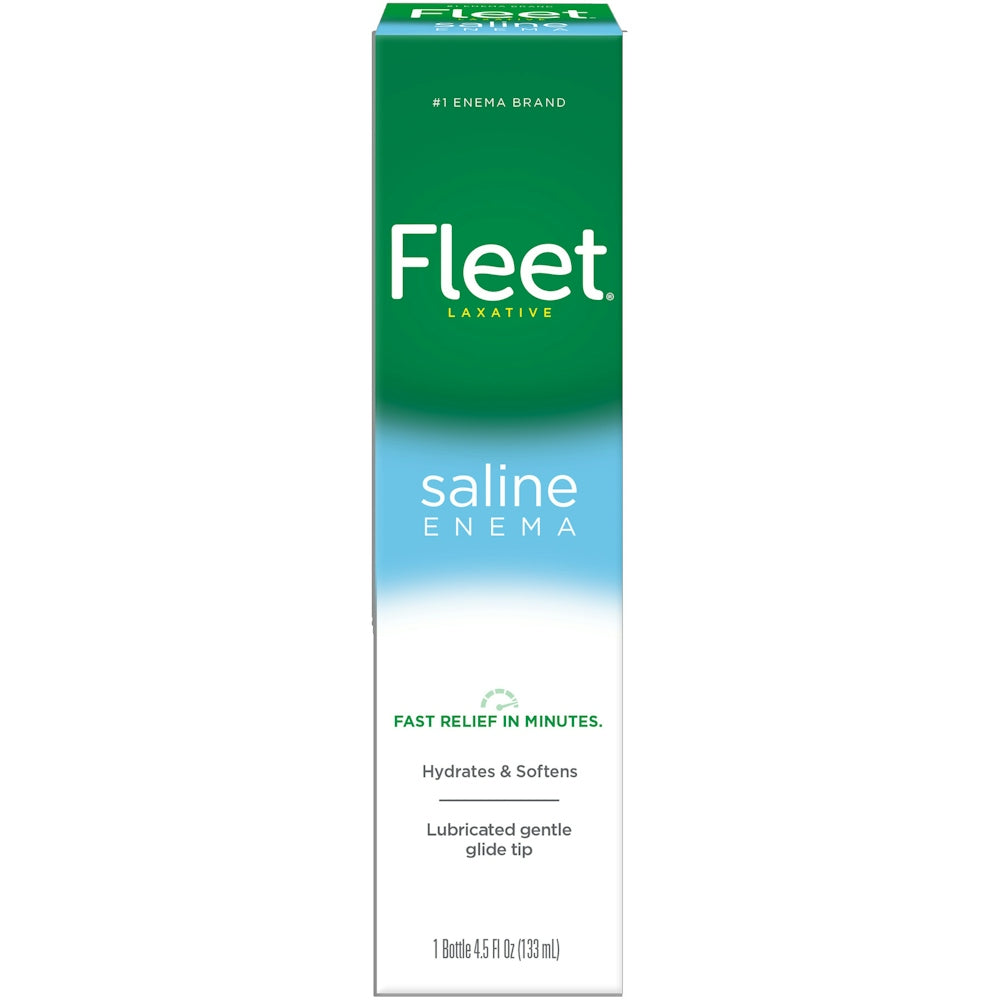 Fleet Laxative Saline Enema For Constipation, 4.5 Fl Oz