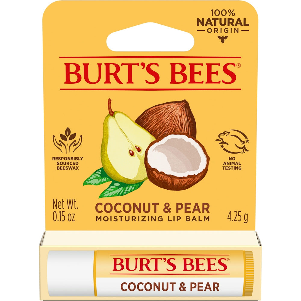 Burt's Bees Coconut And Pear Lip Balm Blister Box - 0.15oz