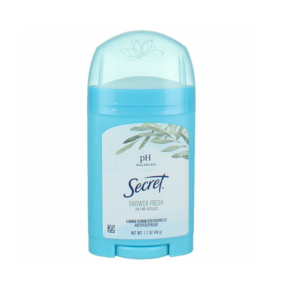 Secret Wide Solid Antiperspirant And Deodorant, Shower Fresh, 1.7 Oz
