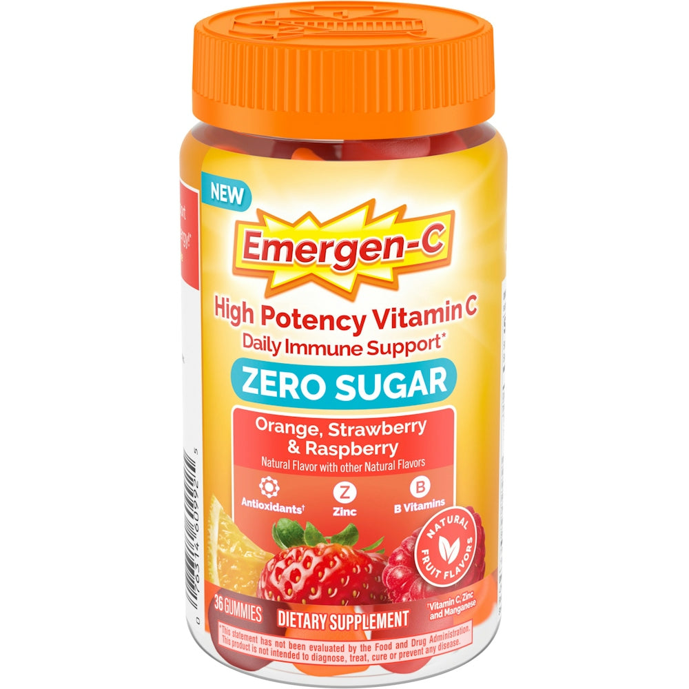 Emergen-C Zero Sugar Immune Support Adult Gummies