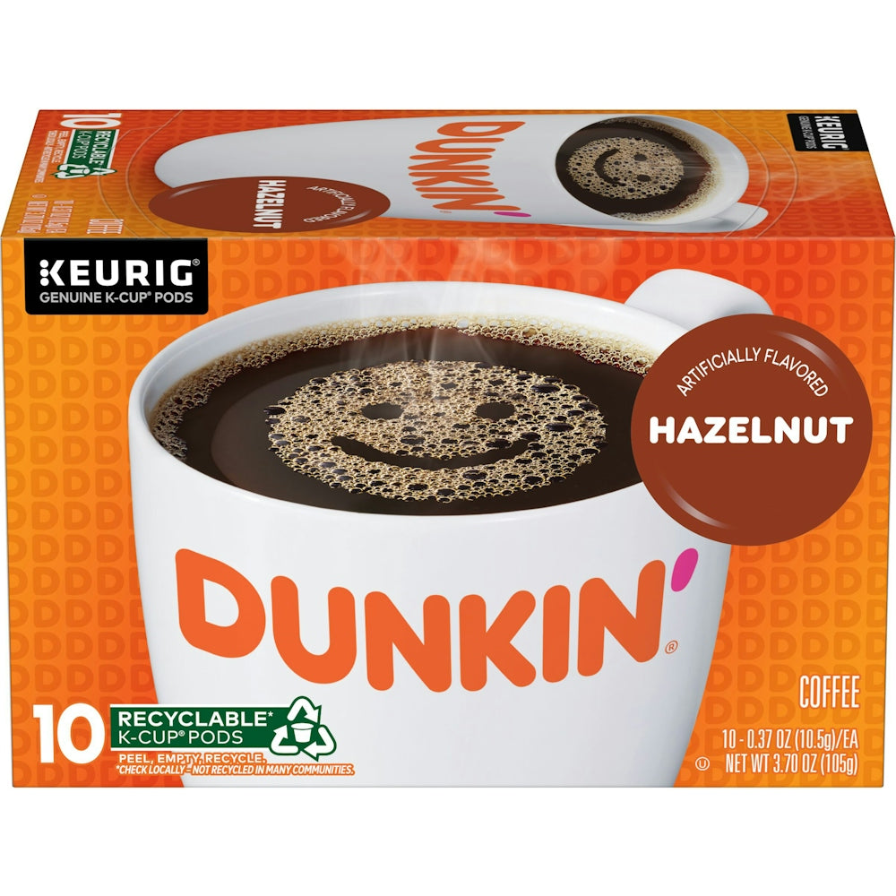 Dunkin' Keurig Hot Donuts Hazelnut Coffee K Cup Pods