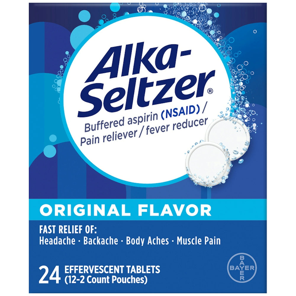 Alka-Seltzer Pain Reliever/Fever Reducer, Effervescent Tablets, Original Flavor
