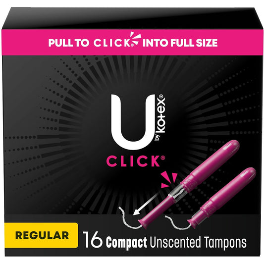 U by Kotex Click Compact Unscented Tampons - Regular