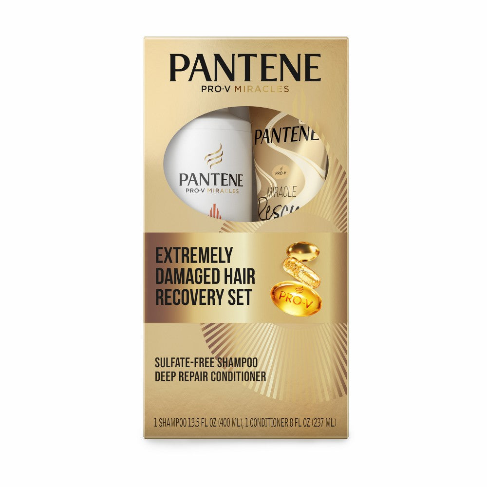 Pantene Pro-V Miracles Extreme Damage Hair Recovery Shampoo And Conditioner Dual Pack - 2pk/21.5 Fl Oz