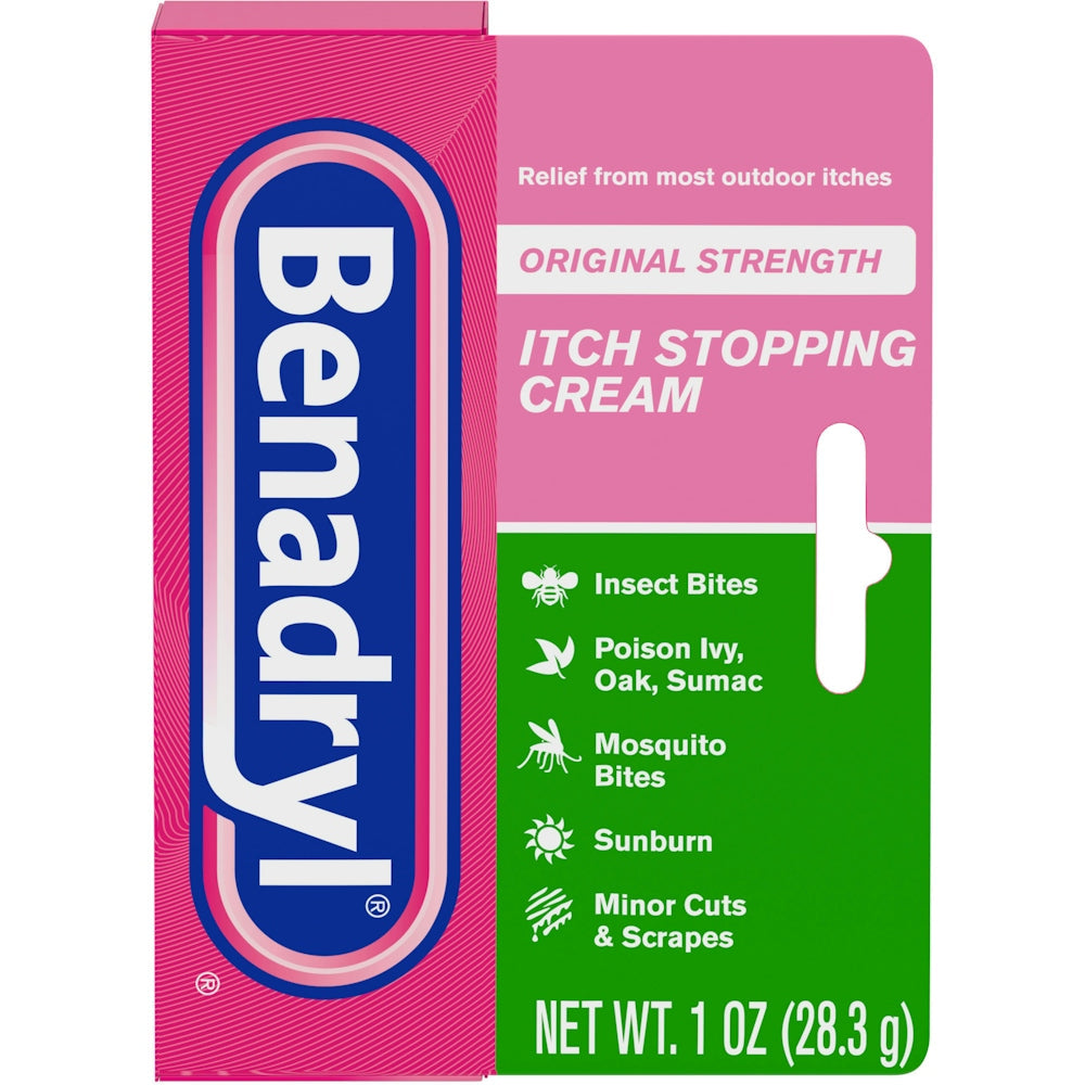 Benadryl Original Strength For Ages 2+ Itch Stopping Cream 1 Oz